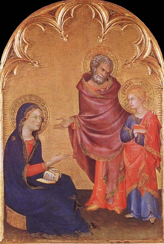 Simone Martini Jesus aterfinns in the sanctuary